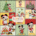Bright Christmas Patchwork Waffle Knit Child and Women 100% Cotton