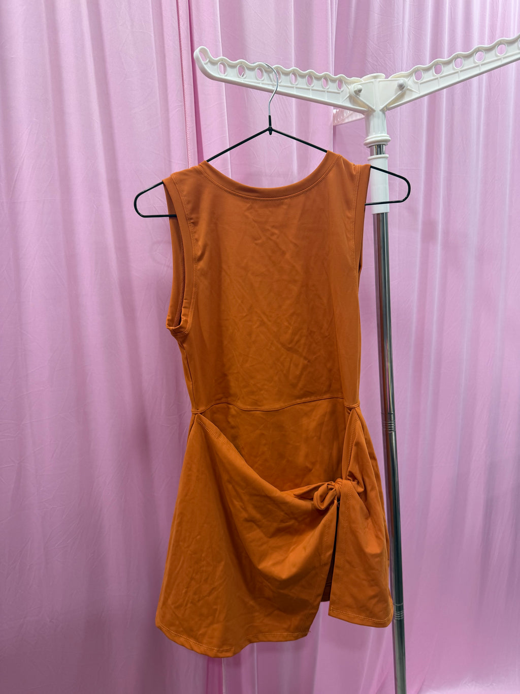 Solid Wrap Dress Sleeveless