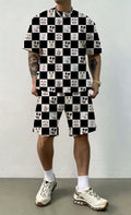 Mickey and Friends Checkers Waffle Knit Boy and Men 100% Cotton