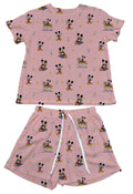 Mickey Pin Stripe Waffle Knit Child and Women 100% Cotton