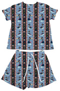 Mulan Stripes Waffle Knit Child and Women 100% Cotton