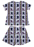 Maleficent Stripes Waffle Knit Child and Women 100% Cotton