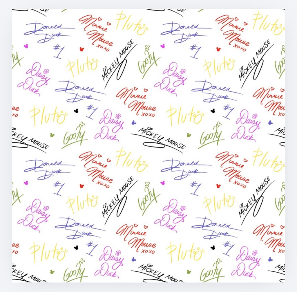 Autographs Hair Bow Clips