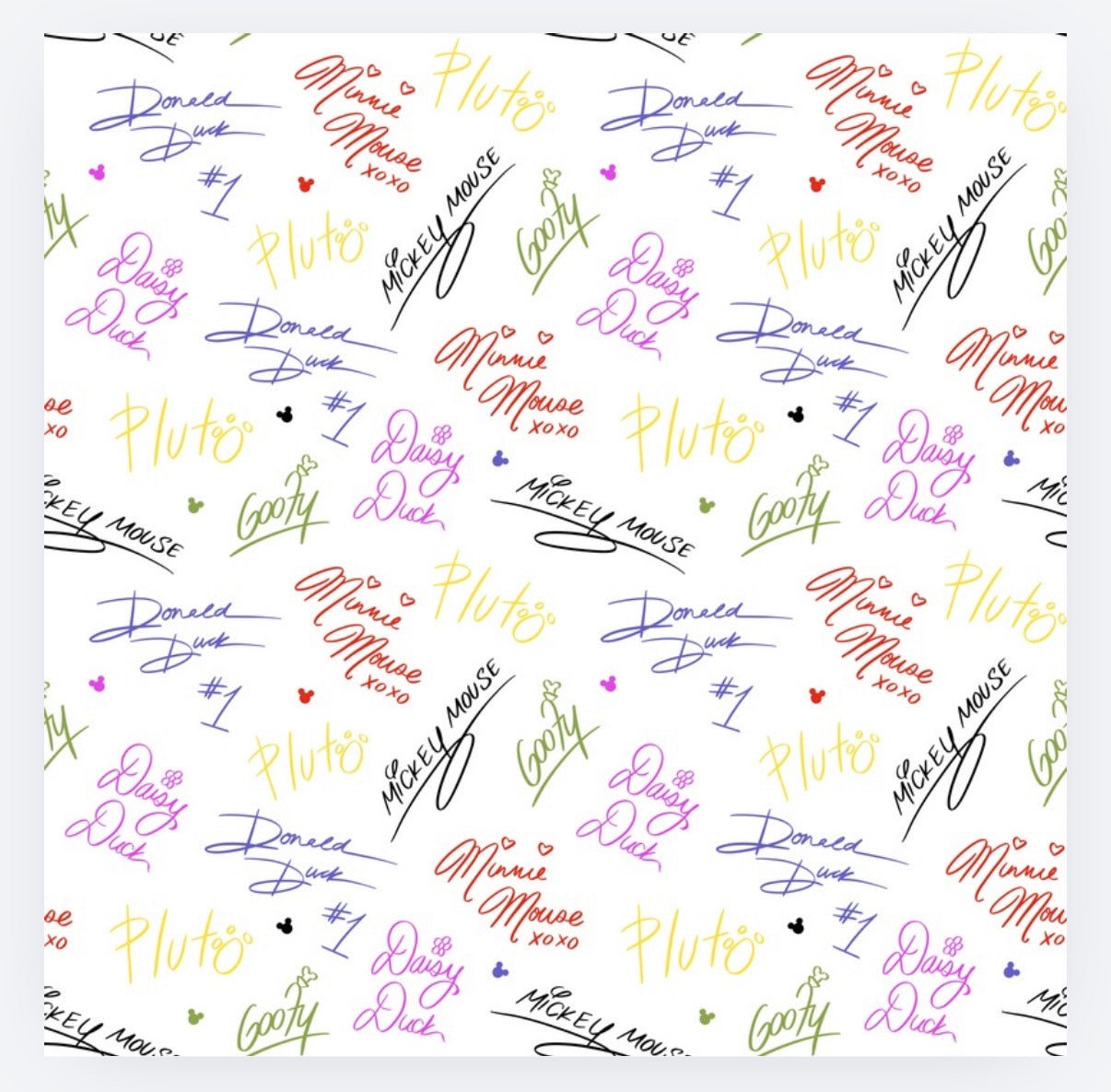 Autographs Hair Bow Clips