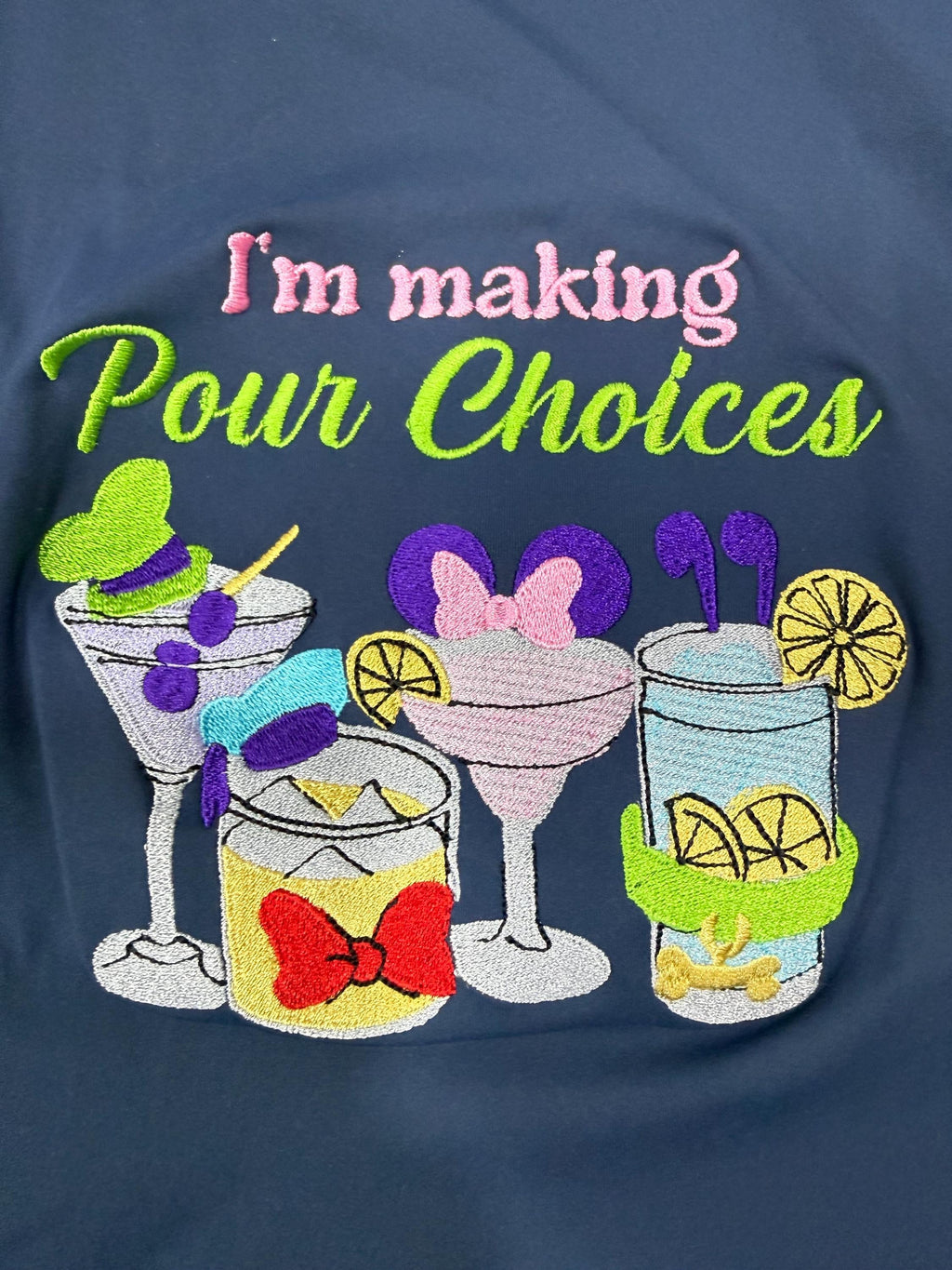 Making Pour Choices Mickey Tennis Dress, Embroidered Disney Outfit For Women Athletic Dress Blue Dress