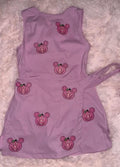 All Pink Halloween Disney Tennis Dress, Disney Outfit For Women, Mickey Pink Pumpkins