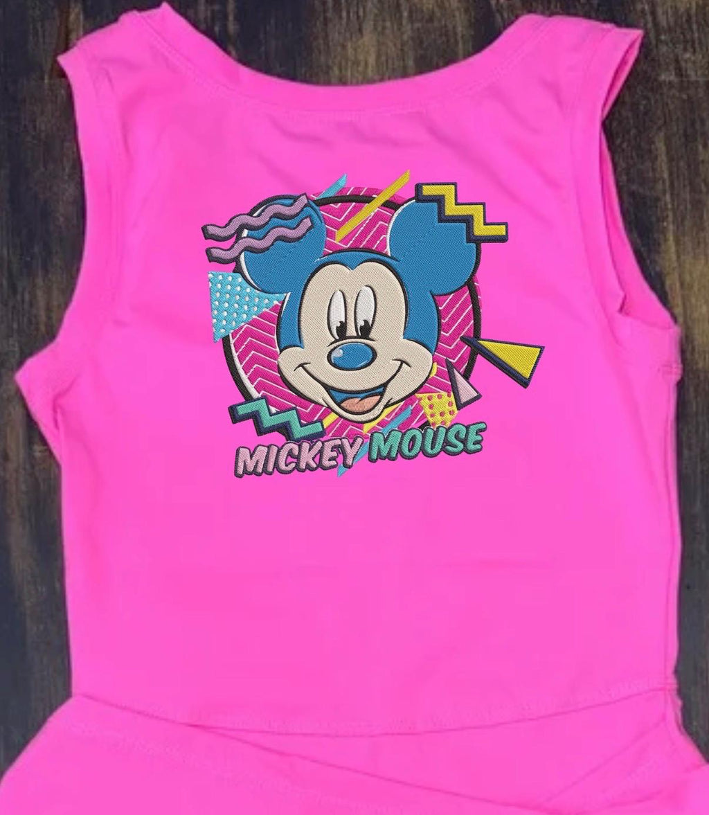 Retro Mickey Embroidered Disney Tennis Dress, Disney Outfit For Women