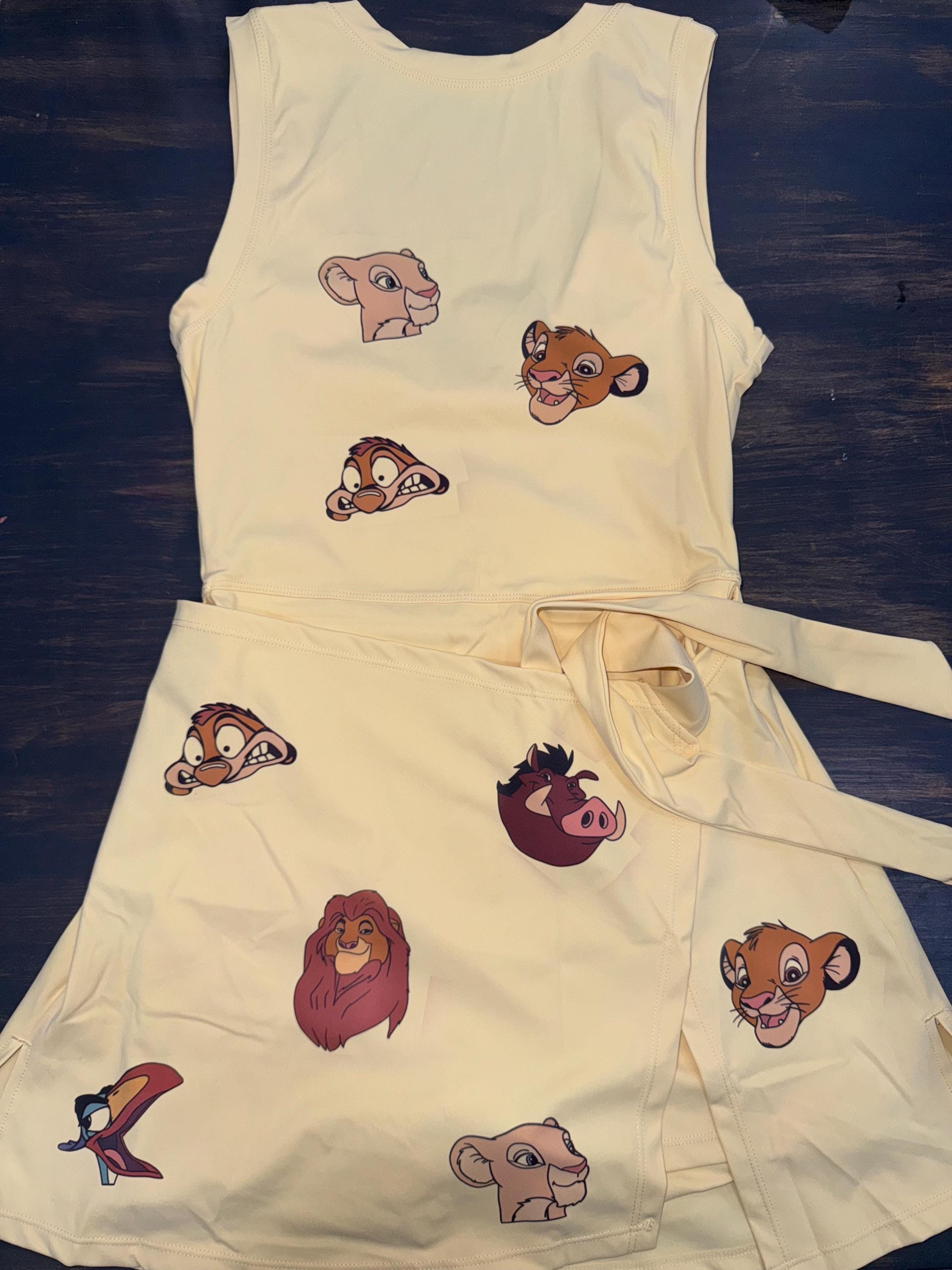 Disney Tennis Dress, Disney Outfit For Women, The Lion King Dress