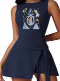 Frozen Disney Tennis Dress, Disney Outfit For Women, Frozen Embroidered athletic dress Olaf Elsa