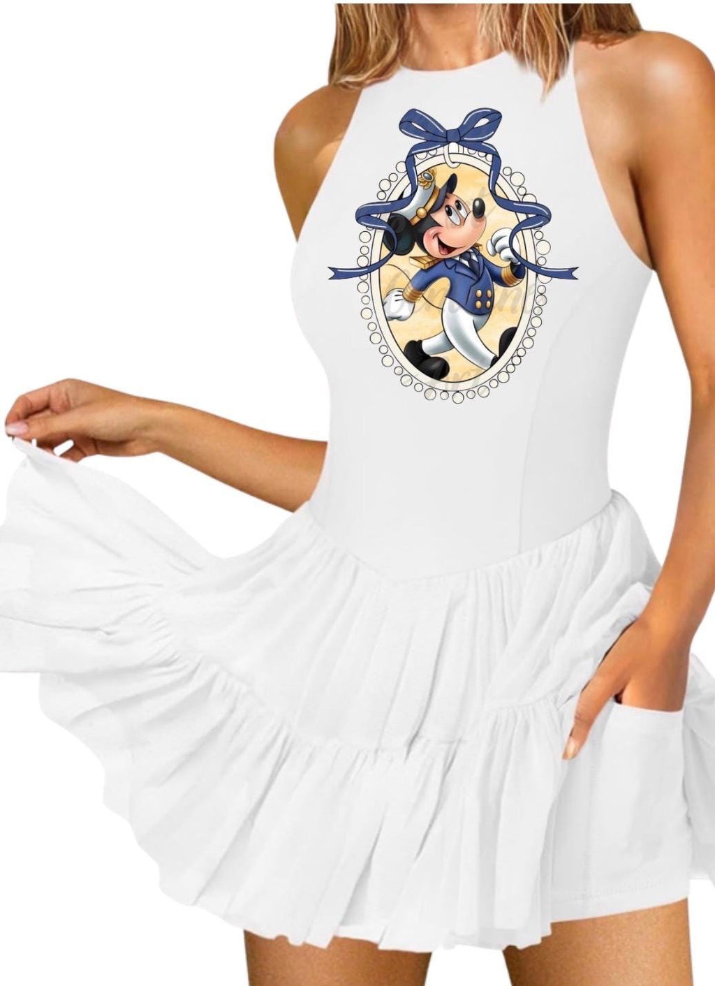 Disney Cruise Dress White Flowy