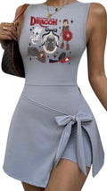 How to train your dragon embroidered Tennis Dress, Embroidered epic Outfit For Women