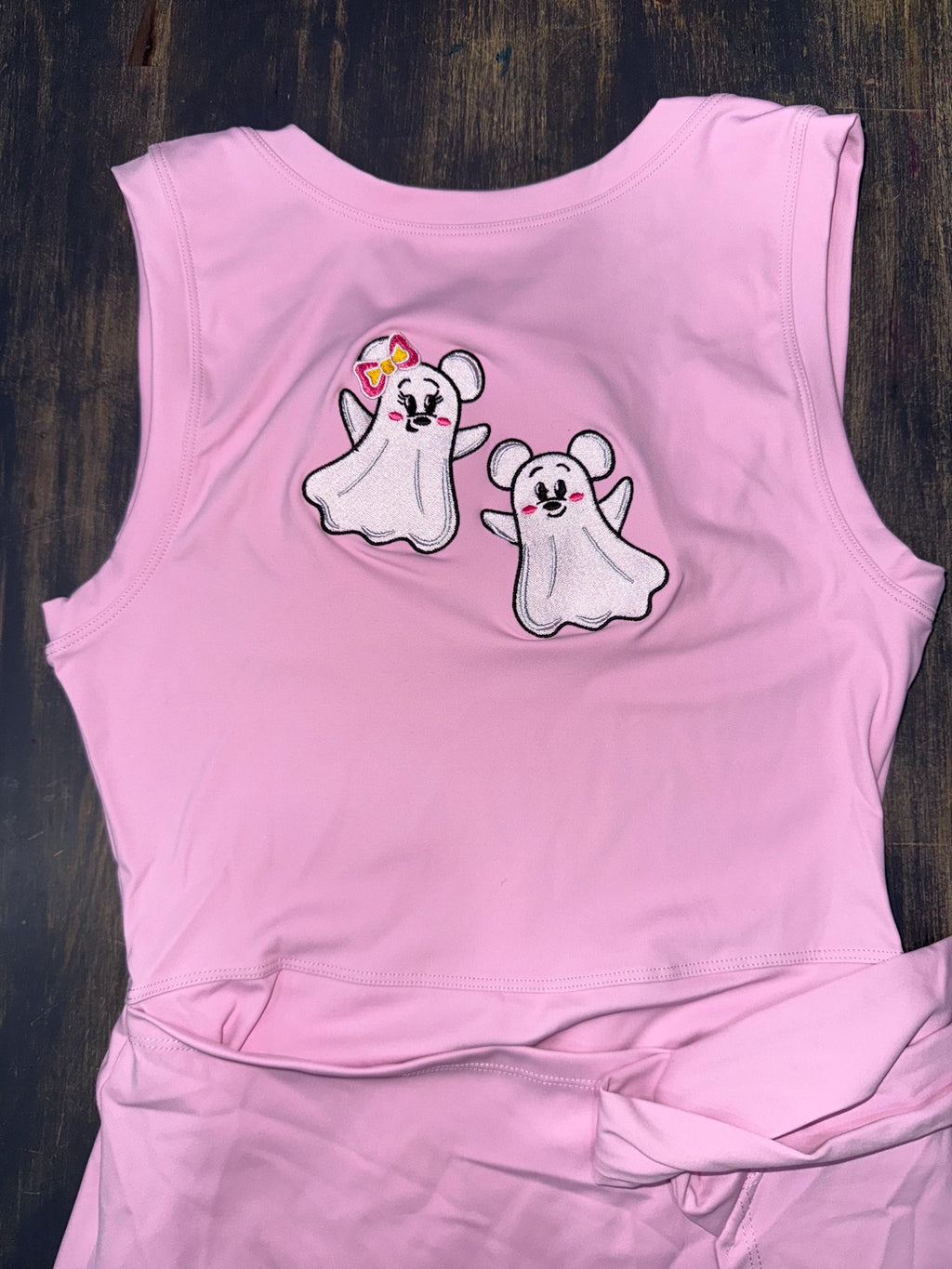 Halloween Disney Tennis Dress, Disney Outfit For Women, Ghosty, mickey ghosty dress Embroidered